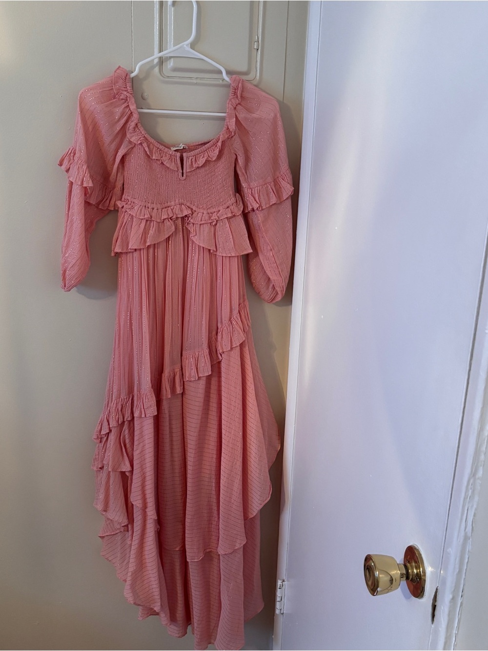 Spell Clementine Mermaid Off-Shoulder Ruffle Maxi Dress - Picture 3 of 13